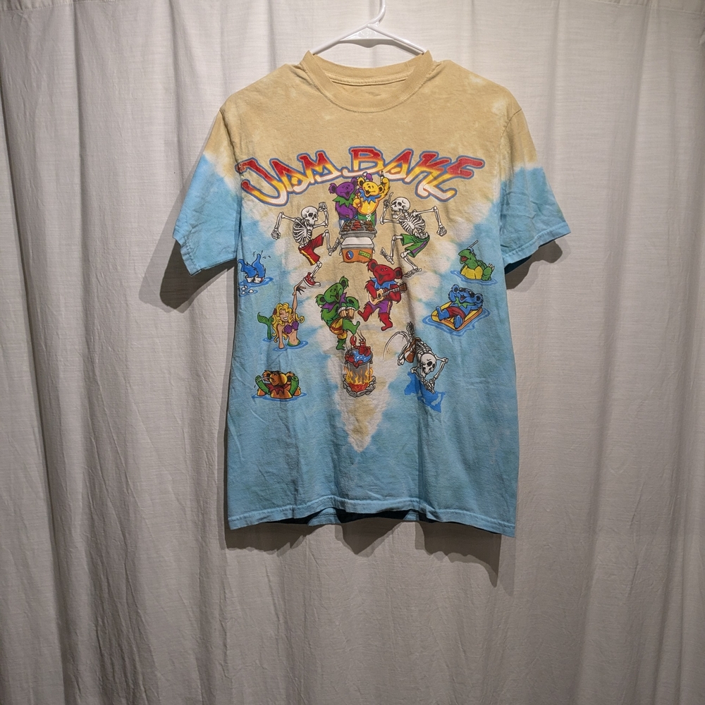 Liquid Blue Grateful Dead Tie-Dye T-Shirt Medium - Picture 2 of 13